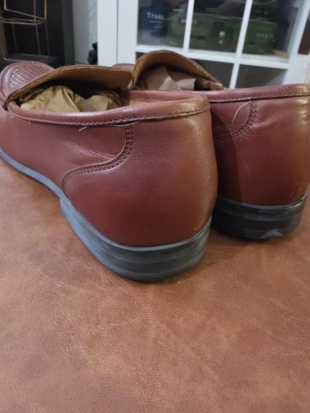 14th & Union Men’s Size 14M Brown Woven Leather Loafers